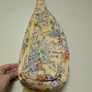 Vera Bradley Utility Sling Backpack w/ Matching Wallet Sunlit Garden